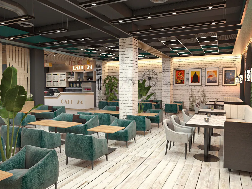 Cafe interior, photograph 2